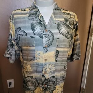 Tommy Bahama Floral Hawaiian Button-Down Shirt